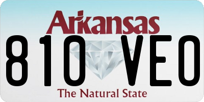 AR license plate 810VEO