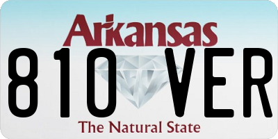 AR license plate 810VER