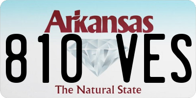AR license plate 810VES