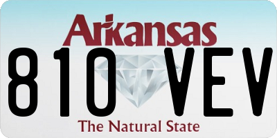 AR license plate 810VEV