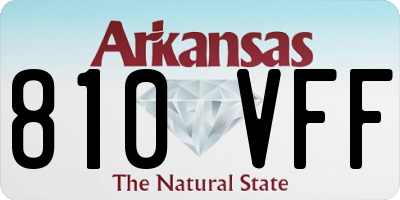 AR license plate 810VFF