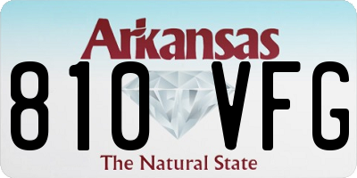 AR license plate 810VFG