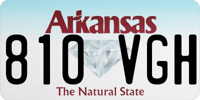 AR license plate 810VGH
