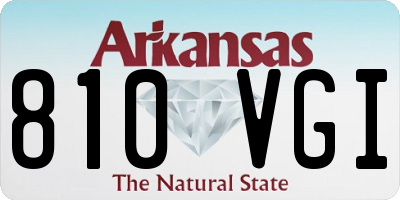 AR license plate 810VGI