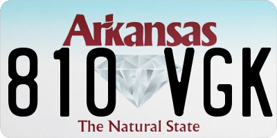 AR license plate 810VGK
