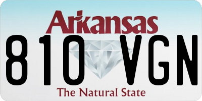 AR license plate 810VGN