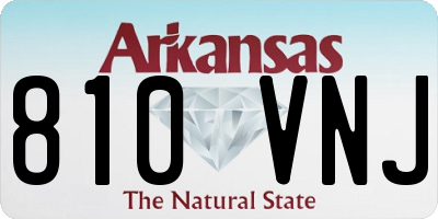 AR license plate 810VNJ