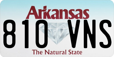 AR license plate 810VNS