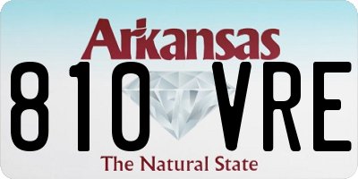 AR license plate 810VRE