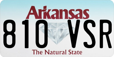 AR license plate 810VSR