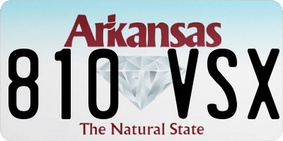 AR license plate 810VSX