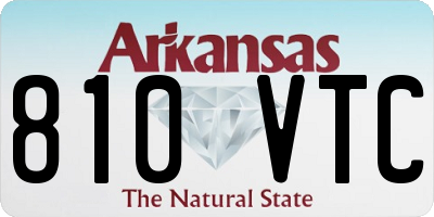 AR license plate 810VTC