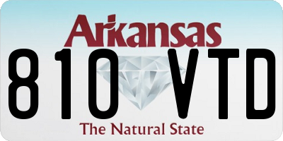 AR license plate 810VTD