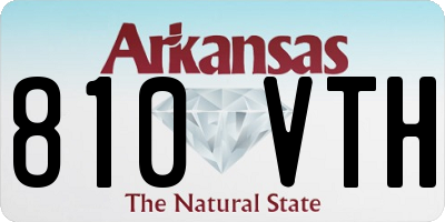 AR license plate 810VTH