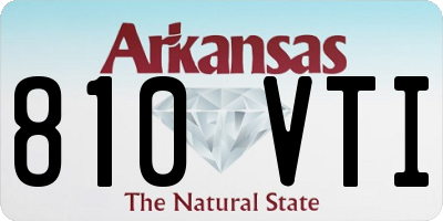 AR license plate 810VTI