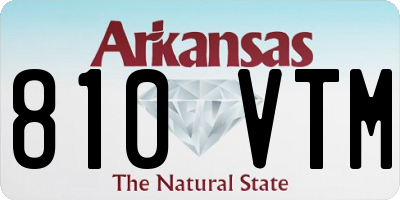 AR license plate 810VTM