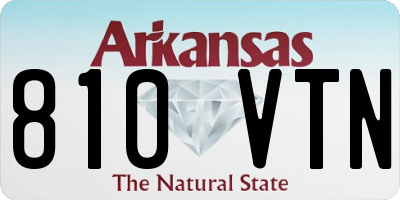 AR license plate 810VTN