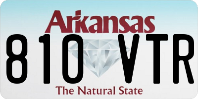 AR license plate 810VTR