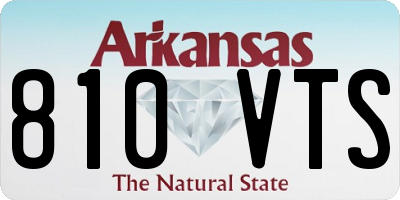 AR license plate 810VTS