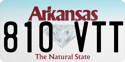 AR license plate 810VTT