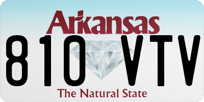 AR license plate 810VTV