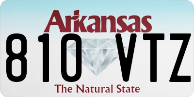 AR license plate 810VTZ