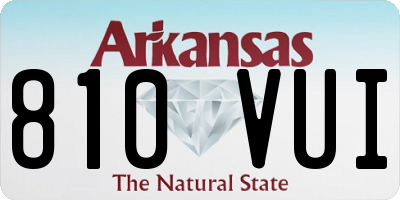 AR license plate 810VUI