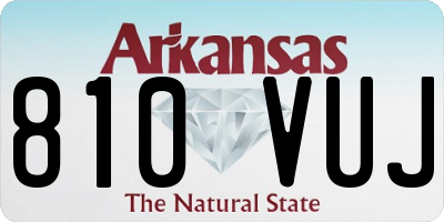 AR license plate 810VUJ