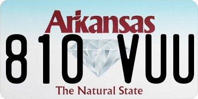 AR license plate 810VUU