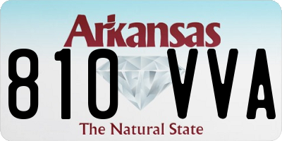 AR license plate 810VVA