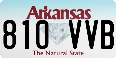AR license plate 810VVB