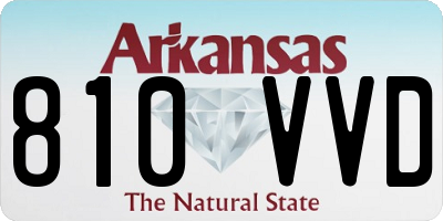 AR license plate 810VVD