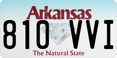 AR license plate 810VVI
