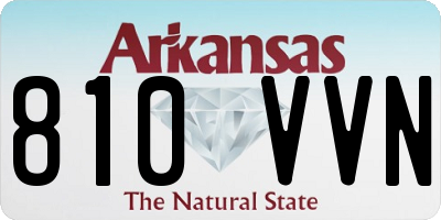 AR license plate 810VVN