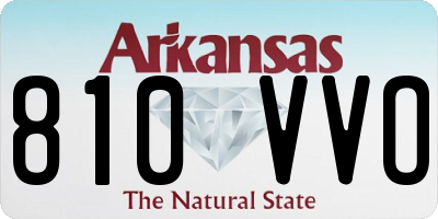 AR license plate 810VVO