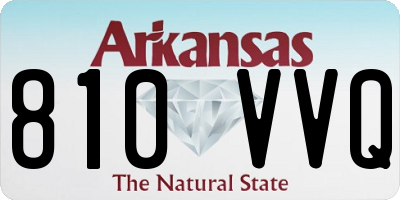 AR license plate 810VVQ