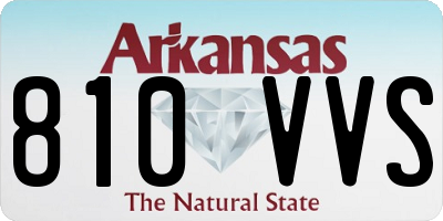 AR license plate 810VVS
