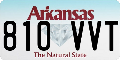 AR license plate 810VVT