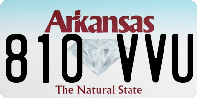 AR license plate 810VVU