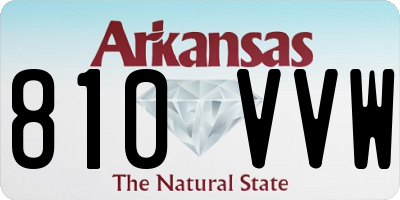 AR license plate 810VVW