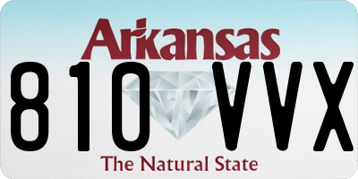 AR license plate 810VVX