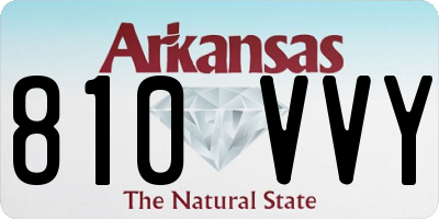 AR license plate 810VVY