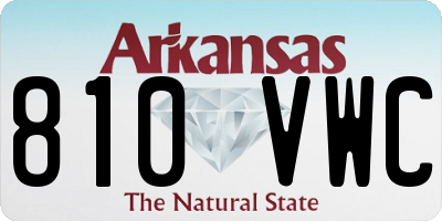 AR license plate 810VWC