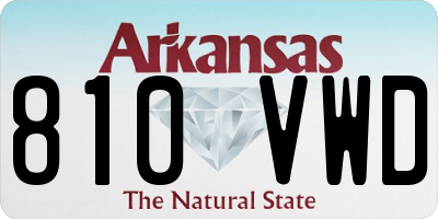 AR license plate 810VWD