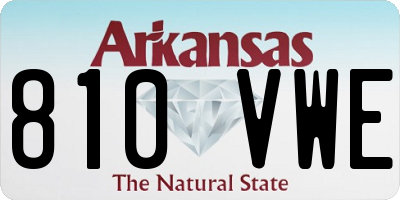 AR license plate 810VWE