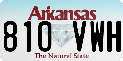 AR license plate 810VWH