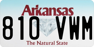 AR license plate 810VWM