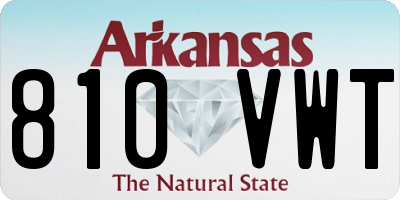 AR license plate 810VWT