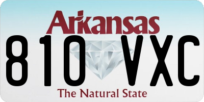 AR license plate 810VXC