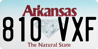 AR license plate 810VXF